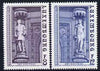 Luxembourg 1980 Art Nouveau Sculpturess perf set of 2 unmounted mint SG 1051-2