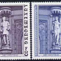 Luxembourg 1980 Art Nouveau Sculpturess perf set of 2 unmounted mint SG 1051-2