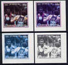 Gairsay 1984 Los Angeles Olympic Games - Boxing 44p the set of 4 imperf progressive proofs comprising 1, 2, 3 and all 4-colour composites, unmounted mint