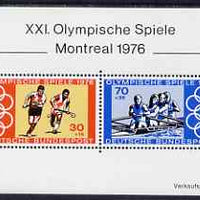 Germany - West 1976 Montreal Olympic Games perf m/sheet unmounted mint, SG MS 1781
