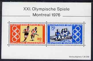 Germany - West 1976 Montreal Olympic Games perf m/sheet unmounted mint, SG MS 1781