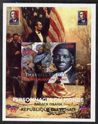 Chad 2008 Barack Obama imperf s/sheet #1 unmounted mint. Note this item is privately produced and is offered purely on its thematic appeal.