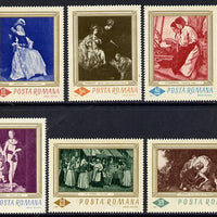 Rumania 1967 Paintings set of 6 unmounted mint, SG 3450-55, Mi 2576-81