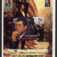 Chad 2008 Barack Obama imperf s/sheet #2 unmounted mint. Note this item is privately produced and is offered purely on its thematic appeal.
