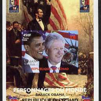 Chad 2008 Barack Obama imperf s/sheet #6 unmounted mint. Note this item is privately produced and is offered purely on its thematic appeal. .