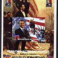 Chad 2008 Barack Obama imperf s/sheet #7 unmounted mint. Note this item is privately produced and is offered purely on its thematic appeal. .