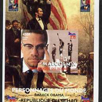 Chad 2008 Barack Obama imperf s/sheet #8 unmounted mint. Note this item is privately produced and is offered purely on its thematic appeal. .