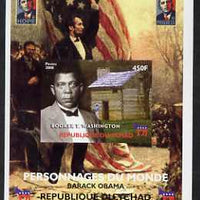 Chad 2008 Barack Obama imperf s/sheet #9 unmounted mint. Note this item is privately produced and is offered purely on its thematic appeal. .