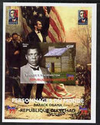 Chad 2008 Barack Obama imperf s/sheet #9 unmounted mint. Note this item is privately produced and is offered purely on its thematic appeal. .