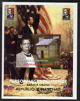 Chad 2008 Barack Obama imperf s/sheet #9 unmounted mint. Note this item is privately produced and is offered purely on its thematic appeal. .