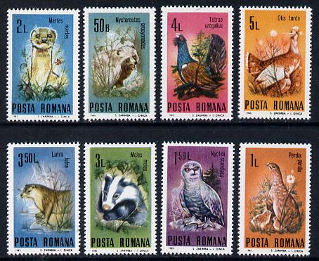 Rumania 1985 Protected Animals set of 8 unmounted mint, Mi 4133-40