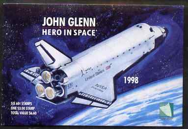 Marshall Islands 1998 John Glenn Hero in Space $6.60 booklet complete and fine, SG SB25