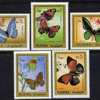 Fujeira 1971 Butterflies set of 5 unmounted mint, Mi 780-784A*