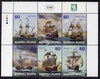 Marshall Islands 2000 Sailing Ships perf se-tenant block of 6 unmounted mint, SG 1384-89