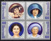 Marshall Islands 2000 100th Birthday of Queen Mother se-tenant block of 4 unmounted mint, SG 1390-93