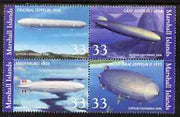 Marshall Islands 2000 Centenary of Zeppelin Airships se-tenant block of 4 unmounted mint, SG 1366-69