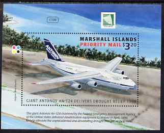 Marshall Islands 1998 Drought Relief by Antonov AN-124 perf m/sheet unmounted mint