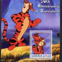 Liberia 2005 50th Anniversary of Disneyland #01 (Tigger) perf s/sheet unmounted mint