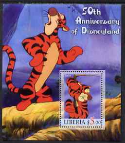 Liberia 2005 50th Anniversary of Disneyland #01 (Tigger) perf s/sheet unmounted mint