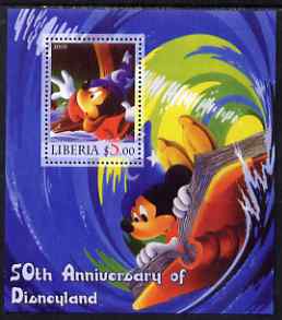 Liberia 2005 50th Anniversary of Disneyland #06 (Mickey Mouse) perf s/sheet unmounted mint