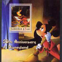 Liberia 2005 50th Anniversary of Disneyland #10 (Mickey Mouse) perf s/sheet unmounted mint