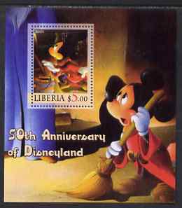 Liberia 2005 50th Anniversary of Disneyland #10 (Mickey Mouse) perf s/sheet unmounted mint