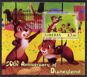 Liberia 2005 50th Anniversary of Disneyland #11 (Chip & Dale) perf s/sheet unmounted mint