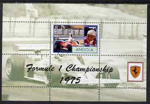 Angola 2000 Ferrari Formula 1 World Champions 1975 - Niki Lauda perf s/sheet unmounted mint. Note this item is privately produced and is offered purely on its thematic appeal