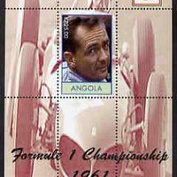 Angola 2000 Ferrari Formula 1 World Champions 1961 - Phil Hill perf s/sheet unmounted mint. Note this item is privately produced and is offered purely on its thematic appeal