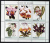 Angola 2000 Flowers #3 perf sheetlet containing 6 values unmounted mint. Note this item is privately produced and is offered purely on its thematic appeal