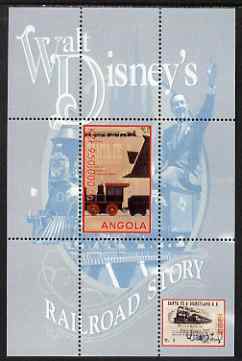 Angola 2000 Walt Disney's Railroad Story #4 perf s/sheet unmounted mint