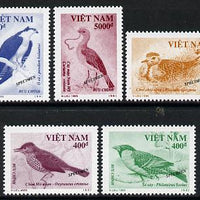 Vietnam 1995 Birds set of 5 each overprinted SPECIMEN (only 200 sets produced) unmounted mint