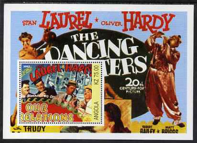 Angola 2002 Laurel & Hardy perf s/sheet unmounted mint