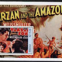 Angola 2002 Tarzan & The Amazons perf s/sheet unmounted mint