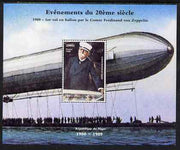Niger Republic 1998 Zeppelin 2,000f perf s/sheet unmounted mint