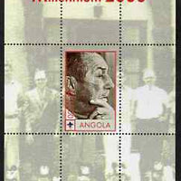 Angola 2000 Millennium 2000 - Walt Disney perf s/sheet (background shows Characters outside Disney Studio) unmounted mint. Note this item is privately produced and is offered purely on its thematic appeal