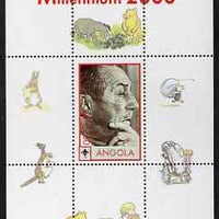 Angola 2000 Millennium 2000 - Walt Disney perf s/sheet (background shows characters from Winnie the Pooh) unmounted mint. Note this item is privately produced and is offered purely on its thematic appeal