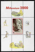 Angola 2000 Millennium 2000 - Walt Disney perf s/sheet (background shows characters from Winnie the Pooh) unmounted mint. Note this item is privately produced and is offered purely on its thematic appeal