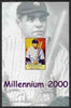 Somaliland 2001 Millennium series - Baseball Stars #1 Babe Ruth imperf m/sheet unmounted mint. Note this item is privately produced and is offered purely on its thematic appeal
