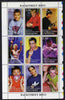 Chechenia 1999 Backstreet Boys perf sheetlet containing 9 values, unmounted mint