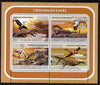 Guinea - Bissau 2008 Crocodiles & Birds perf sheetlet containing 4 values unmounted mint