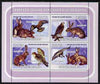 Guinea - Bissau 2008 Rabbits & Birds of African Savanna perf sheetlet containing 4 values unmounted mint