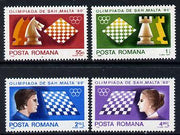 Rumania 1980 Chess Olympiad set of 4, Mi 3747-50
