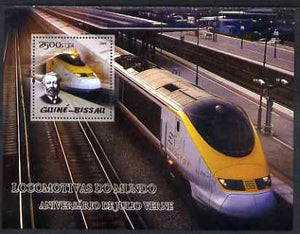 Guinea - Bissau 2005 Modern Deisel Trains (featuring Jules Verne and Eurostar) souvenir sheet unmounted mint Mi Bl 476