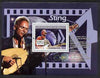 Guinea - Conakry 2007 Male Music Stars (Sting) perf souvenir sheet unmounted mint
