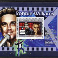 Guinea - Conakry 2007 Male Music Stars (Robbie Williams) perf souvenir sheet unmounted mint
