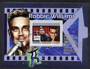 Guinea - Conakry 2007 Male Music Stars (Robbie Williams) perf souvenir sheet unmounted mint