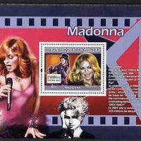 Guinea - Conakry 2007 Female Music Stars (Madonna) perf souvenir sheet unmounted mint
