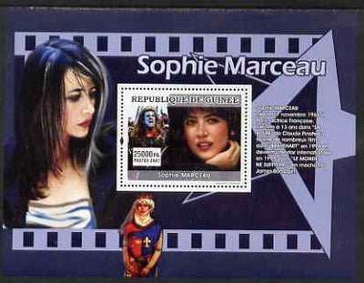 Guinea - Conakry 2007 French Film Stars (Sophie Marceau) perf souvenir sheet unmounted mint