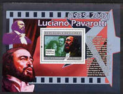 Guinea - Conakry 2007 Luciano Pavarotti (born 12 Oct 1935) perf souvenir sheet unmounted mint